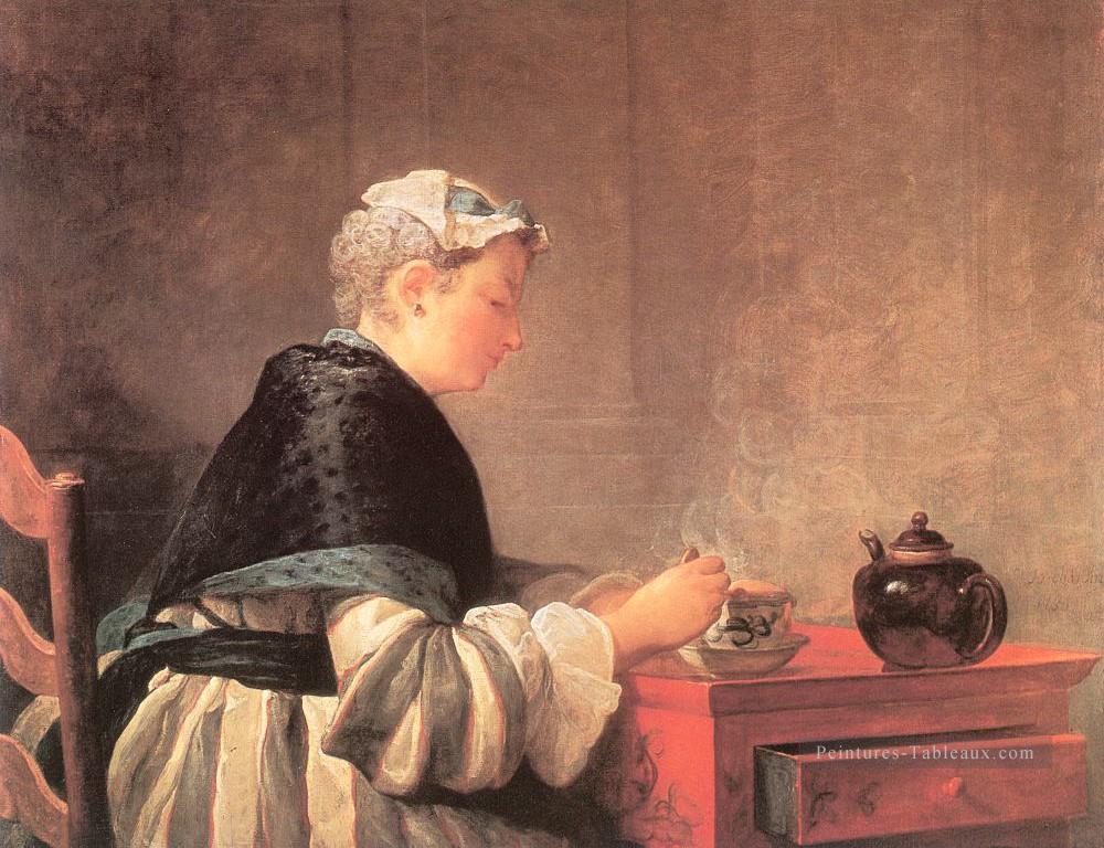 LTea Jean Baptiste Simeon Chardin Peintures à l'huile